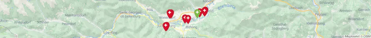 Map view for Pharmacies emergency services nearby Seckau (Murtal, Steiermark)